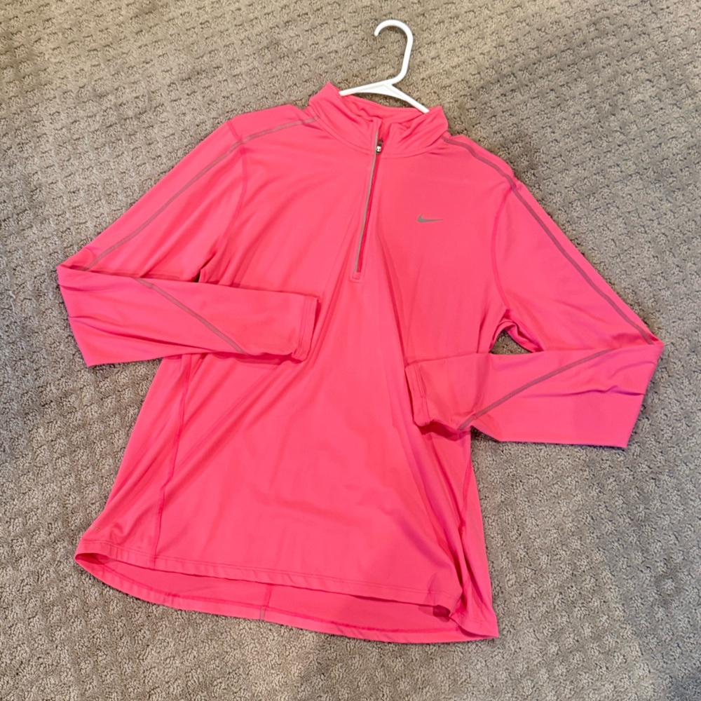 Nike Dri-FIT Pink Quarter-Zip Top
